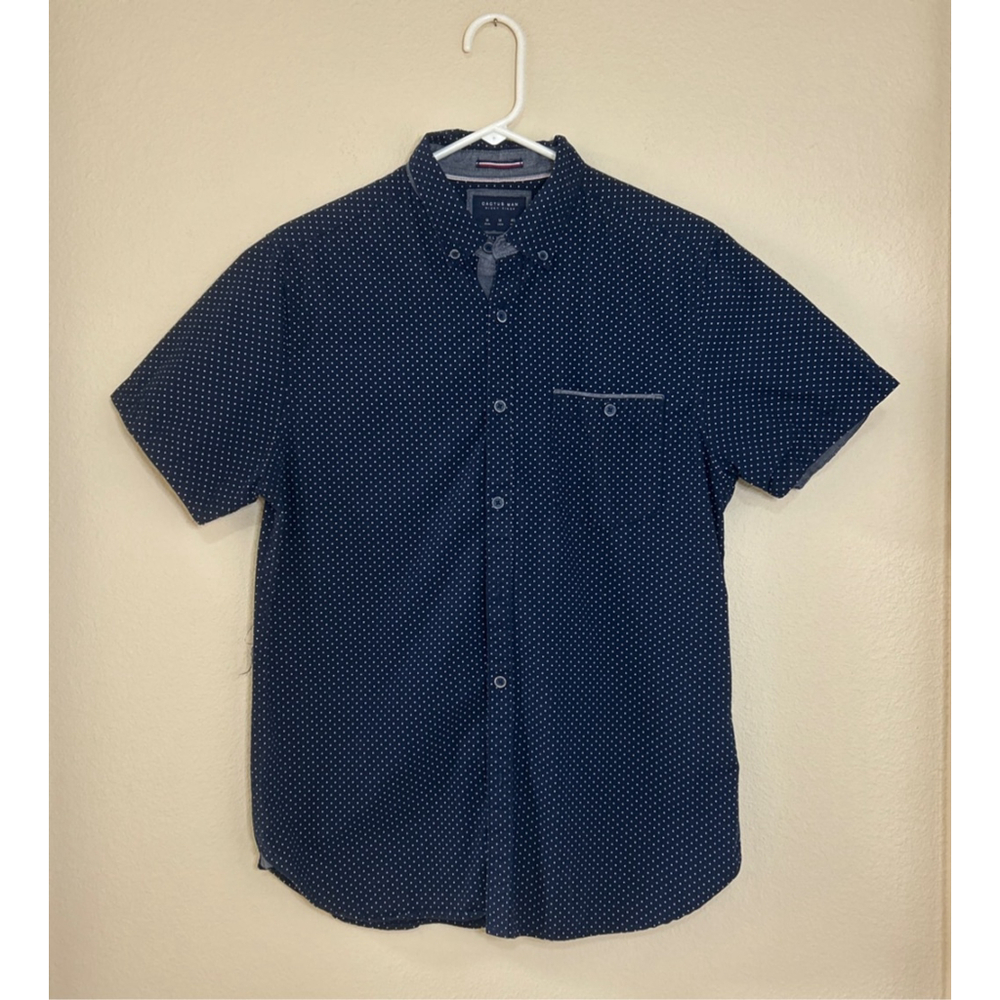 Cactus Man Button Up Shirt M Slim Fit Short Sleeve 100% Cotton Ricky Singh